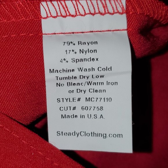 Rock Steady Red Wiggle Dress - Picture 5 of 5